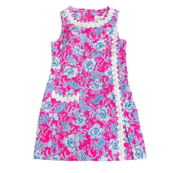 Lilly Pulitzer Ginge Shift Romper Floral Roxie Pink Sz 2 NWT